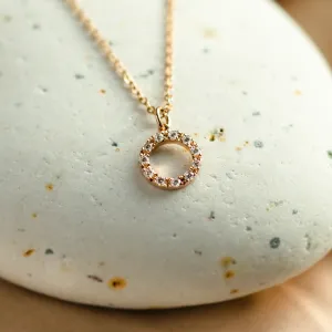Circle lab-grown diamond necklace REESE Thumbnail