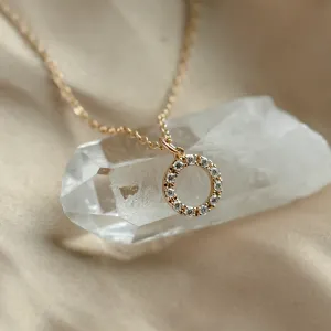 Circle lab-grown diamond necklace REESE Thumbnail