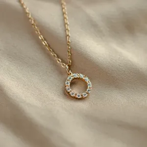 Circle lab-grown diamond necklace REESE Thumbnail
