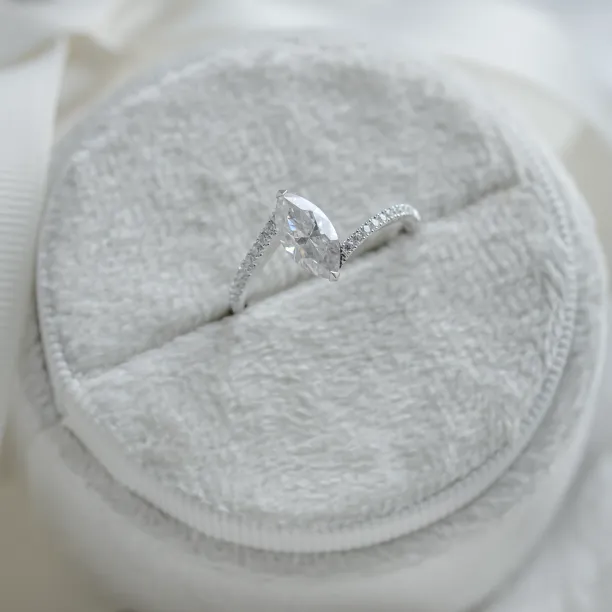 Engagement ring with marquise moissanite ELEGY Image
