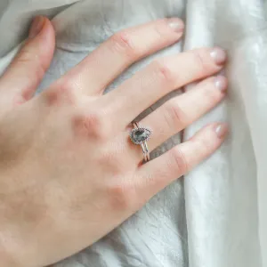 Engagement set of rings with diamonds ASHLEY Thumbnail