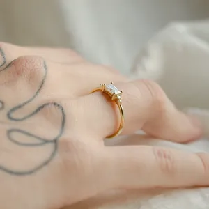 Original engagement ring with moissanite GLOW Thumbnail