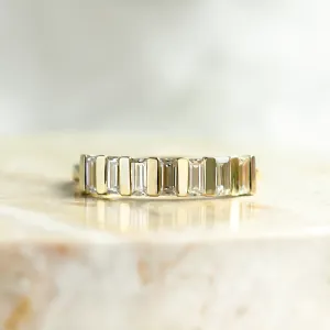 Unique baguette cut moissanite ring VANELLE Thumbnail