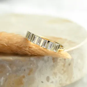 Unique baguette cut moissanite ring VANELLE Thumbnail