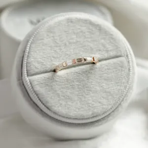 Unique baguette cut moissanite ring VANELLE Thumbnail