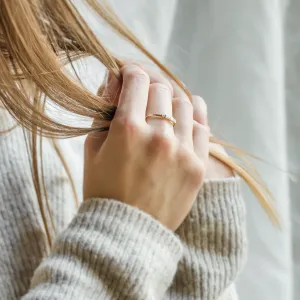Unique tapered baguette moissanite ring  LUMI Thumbnail