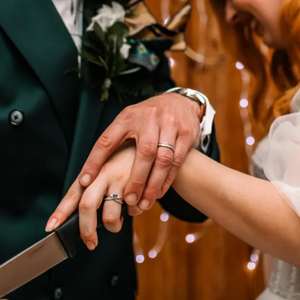 Wedding bands with natural surface NATURA Image