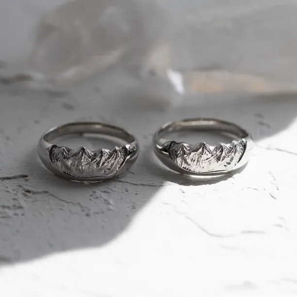 Mountain wedding rings HIMALAYAS Image