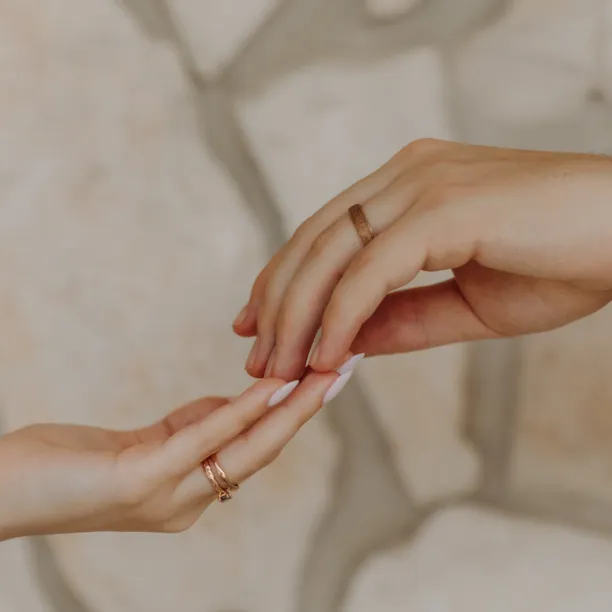 Wedding rings with unusual surface MARTAS Image