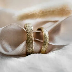 Wedding rings with unusual surface MARTAS
