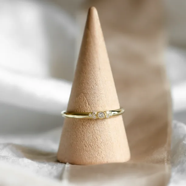 Gold diamond engagement ring GWEN Image