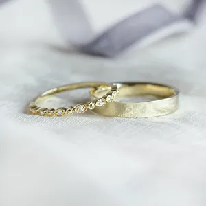 Elegant diamond wedding rings HONEY