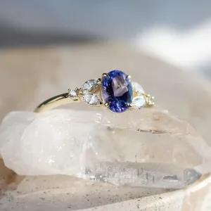 Oval tanzanite engagement ring FIORA Thumbnail