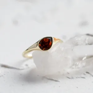 Atypical engagement ring with natural citrine HELIA Thumbnail