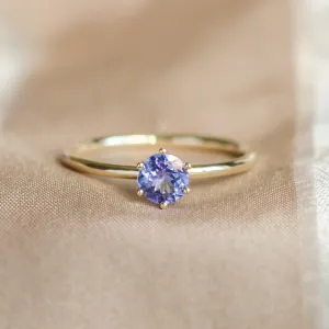 Tanzanite minimalist engagement ring TANJA Thumbnail