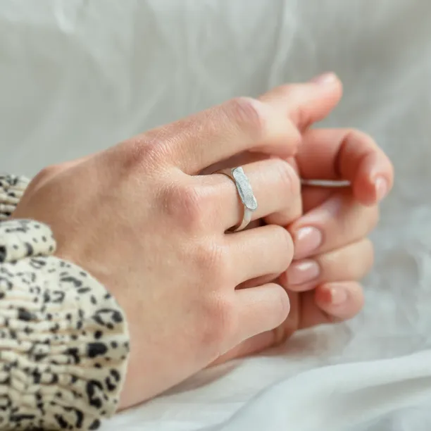 Unusual wedding rings with fingerprints ZANE Image