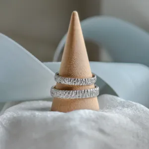 Unusual wedding rings with special structure BECCA