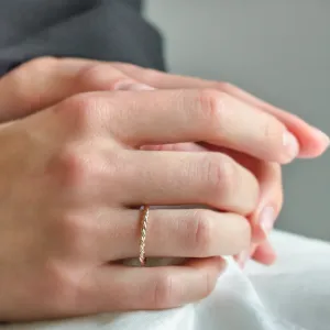 Twisted rope wedding bands VALOS