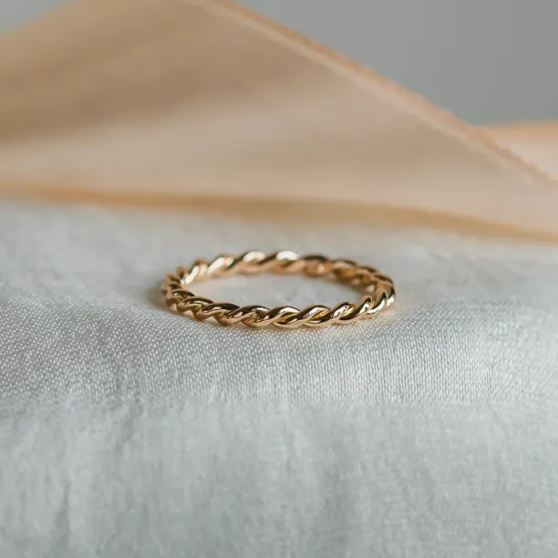 Twisted rope wedding bands VALOS Image