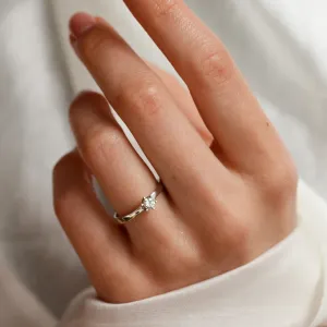 Engagement diamond ring 0.16ct  FISKA