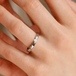 Gold diamond tension ring NOVIK