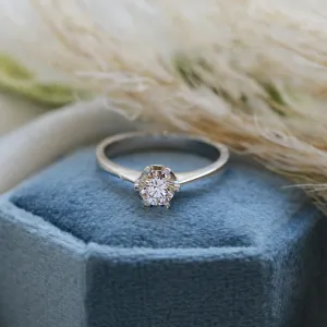 Engagement ring with diamond 0.4ct FLORA Thumbnail