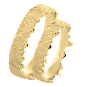 Handmade gold wedding rings MONT Thumbnail