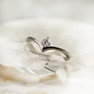 Gold diamond ring AMY