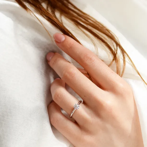 Soliter engagement ring with diamond 0.4ct VEITA Image