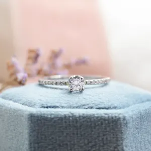 Gold engagement ring with diamonds KATVI Thumbnail