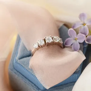 Five stone diamond engagement ring NICOLAS
