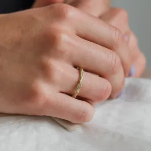 Minimalist wedding rings FLATEN