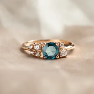 Lab crated diamond luxurious cluster ring CARINA