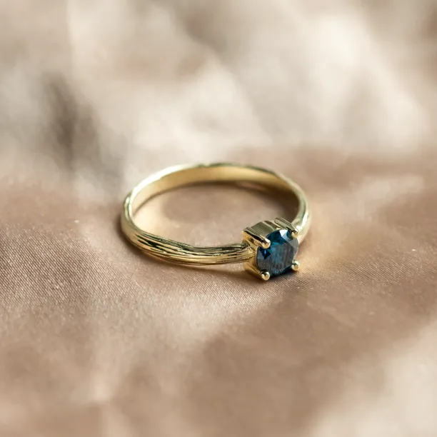 Nature inspired lab grown diamond engagement ring BLU Image