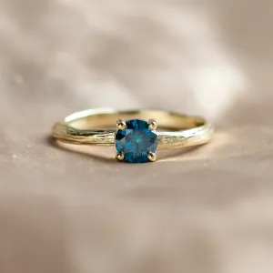 Nature inspired lab grown diamond engagement ring BLU