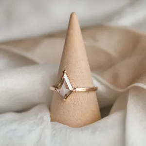 Unique lab-grown salt and pepper diamond engagement ring CASEY Thumbnail