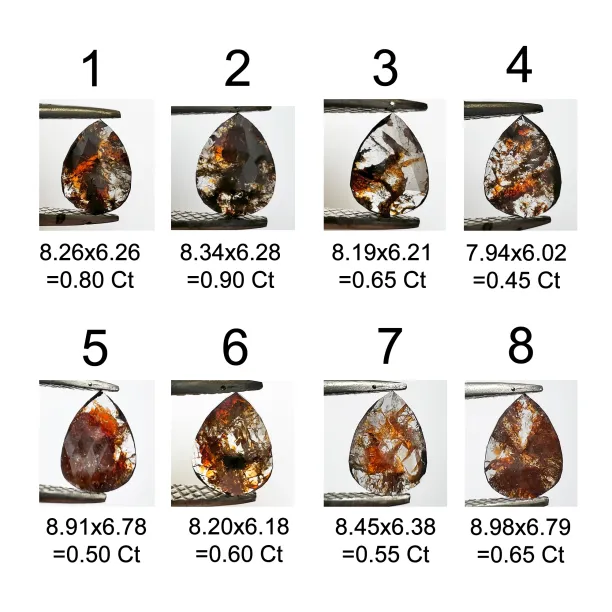 XENIA gold ring with salt and pepper diamond Image