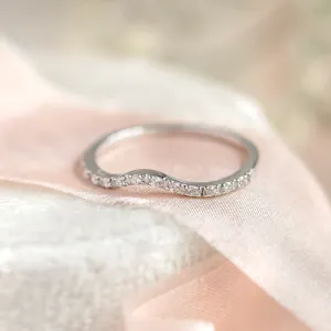 Gold eternity ring with diamonds TIEROS Thumbnail