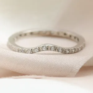 Gold eternity ring with diamonds Tiernan