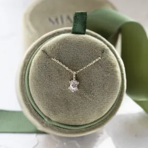 Dainty lab grown diamond pendant AMORELLA