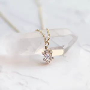 Dainty lab grown diamond pendant AMORELLA
