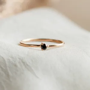 Martini ring with black diamond CAREY