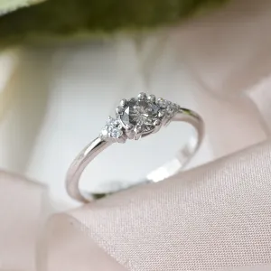 Gold ring with salt and pepper diamond 0.5ct MONNY