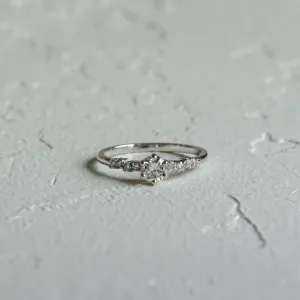 Elegant engagement set with diamonds GABRIELE Thumbnail