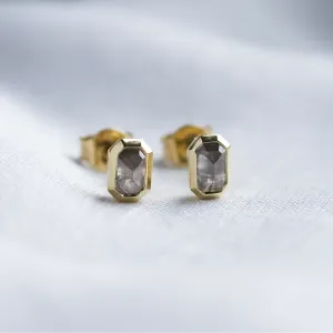 Salt and pepper diamond stud earrings NYLA Thumbnail