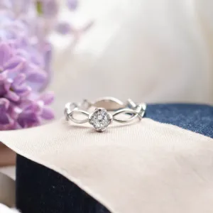 Entwined ring with lab-grown diamond QUEENO Thumbnail