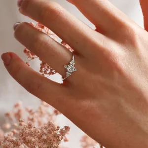 Romantic engagement ring with lab-grown diamonds POMPI Thumbnail