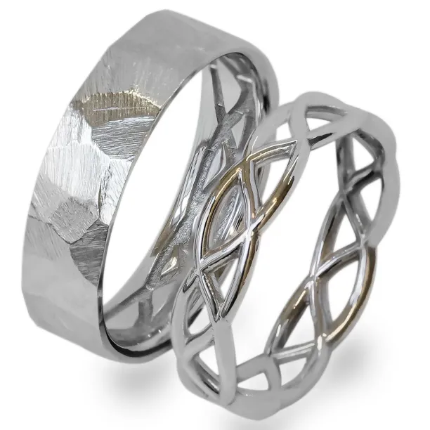 Crossed golden wedding rings JAS Image