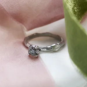Rutile quartz engagement ring DREMAL Thumbnail