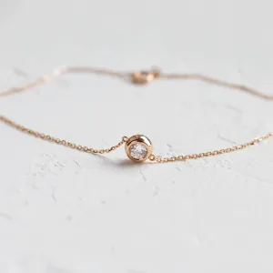 Gold bracelet with lab-grown diamond LAKA